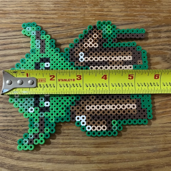 Handmade Star Wars YODA Perler Bead Art Pixel Art - Coaster or Display - Picture 4 of 4